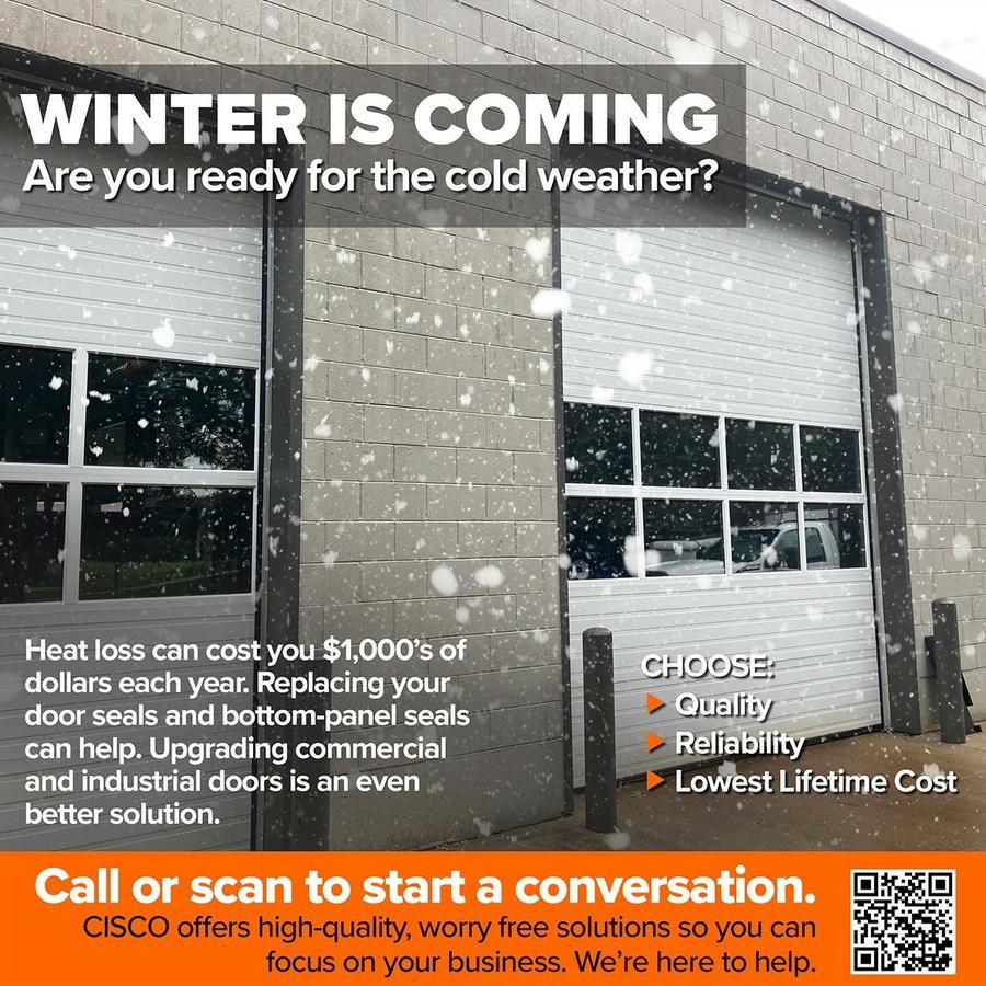 Winter is Coming. Are you ready for the cold weather? Loading Dock with snow falling