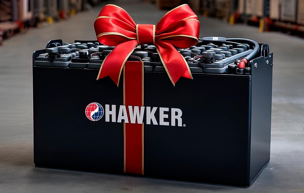 Hawker Battery wrapped in a bow