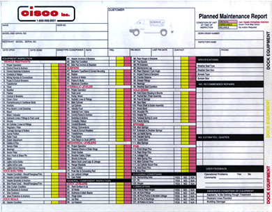 Industrial Battery Preventative Maintenance Checksheet